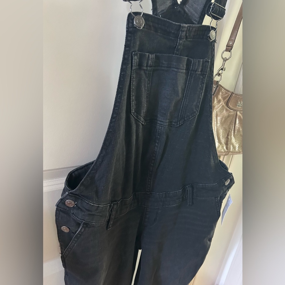 SONOMA Black Denim Maternity Overall XS NWT - Picture 5 of 9